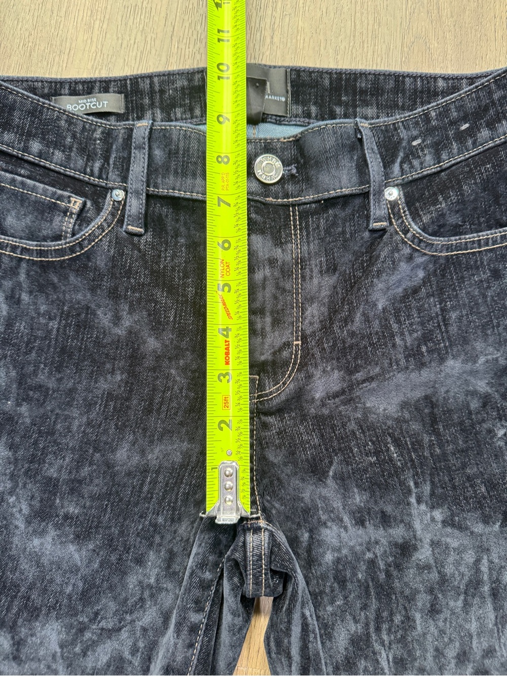 White House Black Market Velour - Velvet MID RISE Bootcut Pants - Size 2 - Picture 6 of 12
